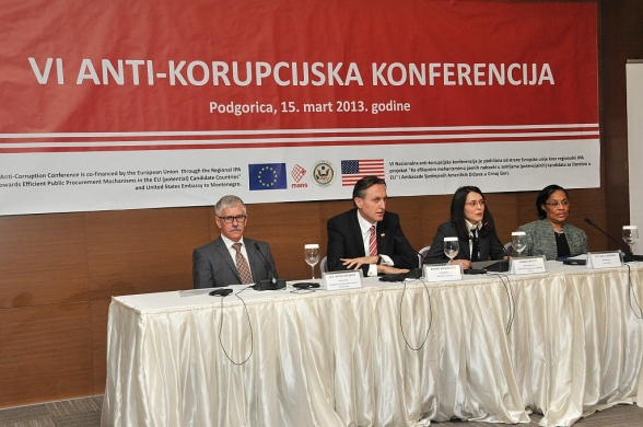 The President of the Parliament of Montenegro, Mr. Ranko Krivokapić opened today the National Anti-Corruption Conference organised by Network for Affirmation of NGO Sector (MANS)