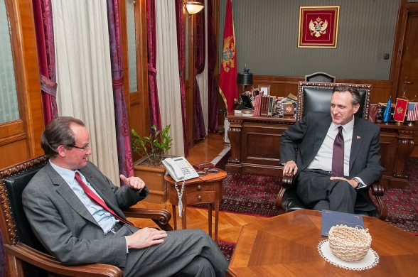 President of the Parliament of Montenegro Mr. Ranko Krivokapić received the Chairperson of the Committee on the Affairs of the European Union of Bundestag Mr. Gunther Krichbaum