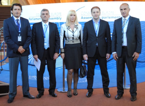 Delegation of the Parliament of Montenegro to the Parliamentary Assembly of the Council of Europe participates in the PACE Autumn Session (first working day)