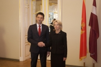 President of the Parliament of Montenegro hosted by the Parliament of Latvia