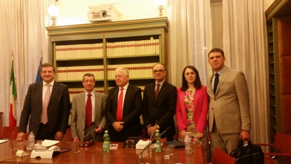 Delegation of the Legislative Committee visited the Upper House of the Italian Parliament