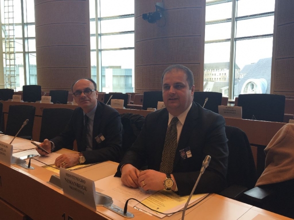 Members of the Parliament of Montenegro participate in the Interparliamentary meeting in Brussels – day one