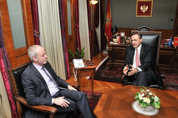 The President of the Parliament of Montenegro, Mr. Ranko Krivokapić, met today with Mr. Dirk Lange, Head of Department for Montenegro to the Directorate General of the European Commission for Enlargement