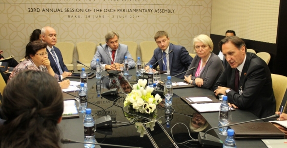 OSCE PA President, Ranko Krivokapić, organized the meeting of the Russian and Ukrainian parliamentary delegation