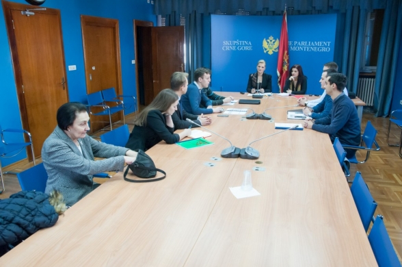 Chairperson of the Committee on Education, Science, Culture and Sports holds a meeting with representatives of the European Students’ Union and the Student Parliament of the University of Montenegro