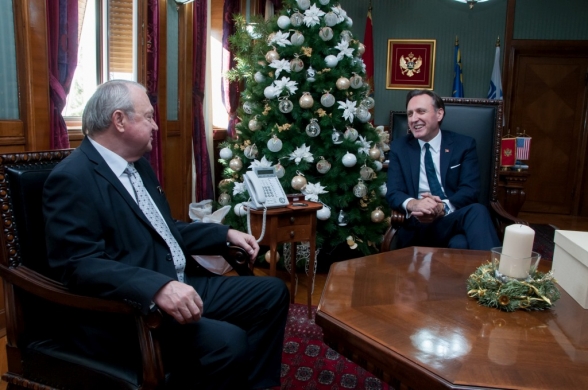 President Krivokapić receives in a farewell visit Ambassador of the Slovak Republic Mr Frantisek Lipka