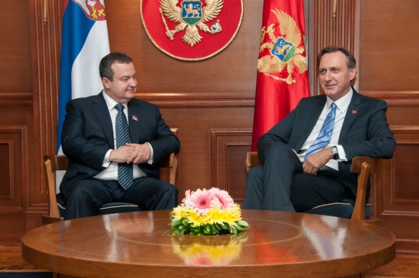 President of the Parliament of Montenegro Mr Ranko Krivokapić met the Prime Minister of the Serbian Government Mr Ivica Dačić, in Podgorica today