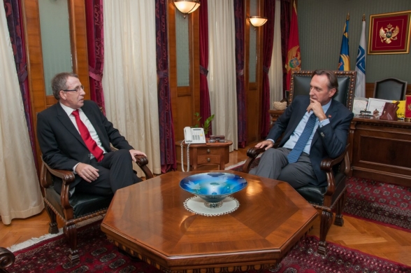 President of the Parliament of Montenegro Mr Ranko Krivokapić receives newly-appointed Ambassador of Austria Mr Johann Fröhlich