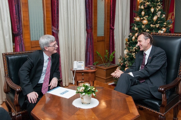 President of the Parliament of Montenegro, Mr. Ranko Krivokapić met with the Head of OSCE Mission, Ambassador Lubomir Kopaj
