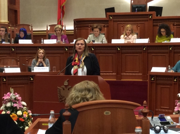 Chairperson and member of the Gender Equality Committee participate in the Annual Regional Conference of Women Parliamentarians in Tirana