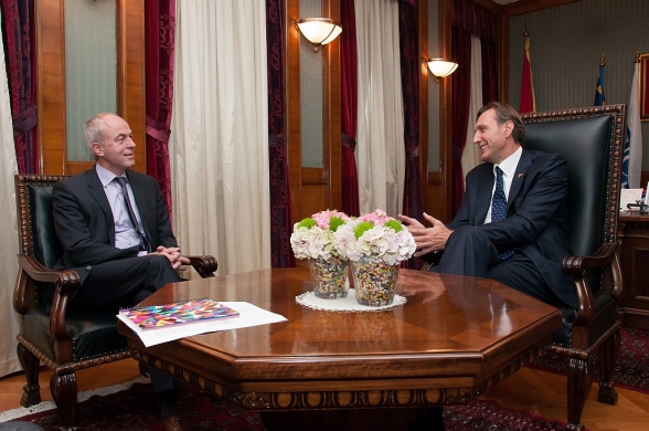 The President of the Parliament of Montenegro Mr Ranko Krivokapić spoke with Mr Dirk Lange, Head of Unit for Montenegro within the European Commission’s Directorate General