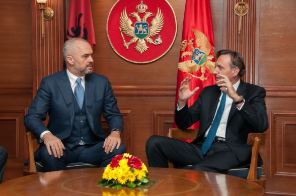President of the Parliament of Montenegro Mr Ranko Krivokapić meets the Prime Minister of the Albanian Government Mr Edi Rama