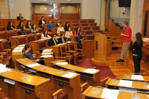 Studenti u pośeti Parlamentu