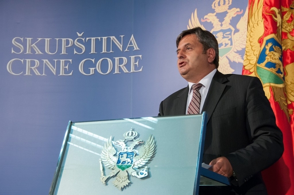 Chairperson of the Committee on European Integration Mr Slaven Radunović held a Press Conference
