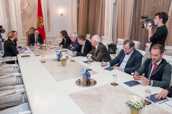 The President of the Parliament of Montenegro Mr. Ranko Krivokapić met with the PACE Observation Mission Delegation which will monitor presidential elections