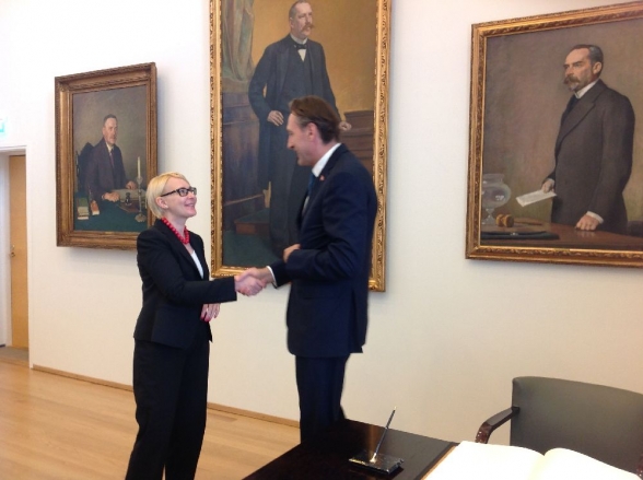 President of the Parliament meets in Helsinki Speaker of the Finnish Parliament