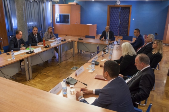 MPs Mr Nimanbegu and Mr Gegaj hold a meeting with Delegation of the Assembly of the Republic of Kosovo