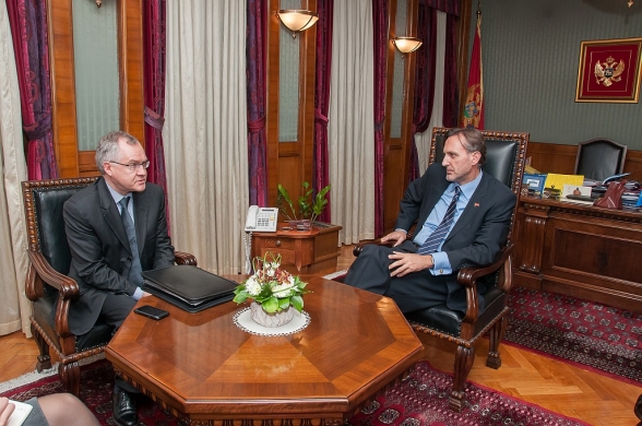 The President of the Parliament of Montenegro, Mr. Ranko Krivokapić, met today with H.E Mr. Pek Orpan, the Ambassador of Finland