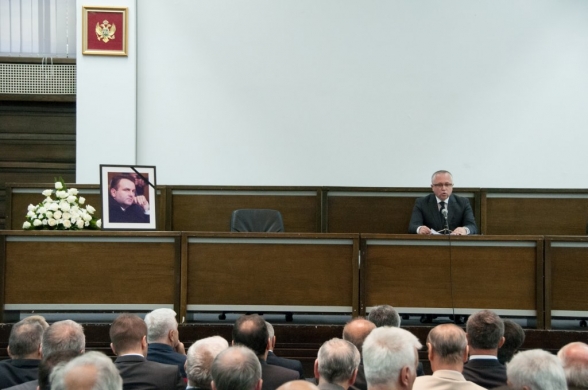 Commemorative session held, on the occasion of the death of the Vice-President of the Parliament of Montenegro, Željko Šturanović