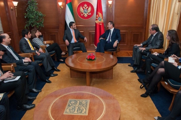 President of the Parliament of Montenegro and OSCE PA receives the Minister of Foreign Affairs of the United Arab Emirates