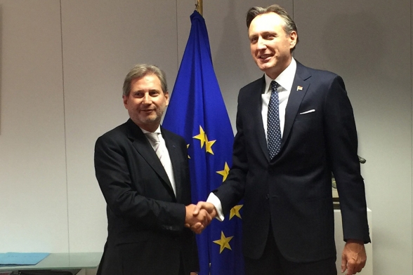 President of the Parliament meets with Mr Johannes Hahn and Mr Siegfried Bracke in Brussels today