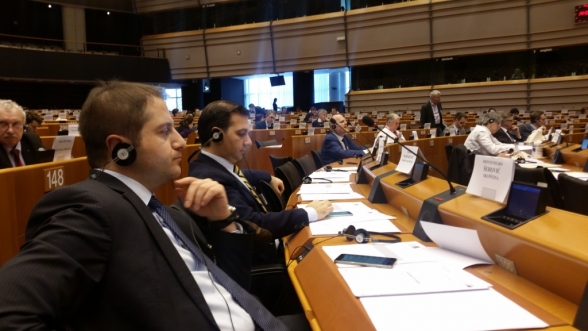Deputy Chairperson of the Committee on Economy, Finance and Budget takes part in the Interparliamentary Conference in Brussels