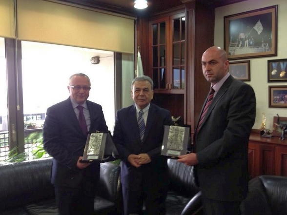 Vice-President of the Parliament Mr Suljo Mustafić and an MP Almer Kalač visiting Izmir