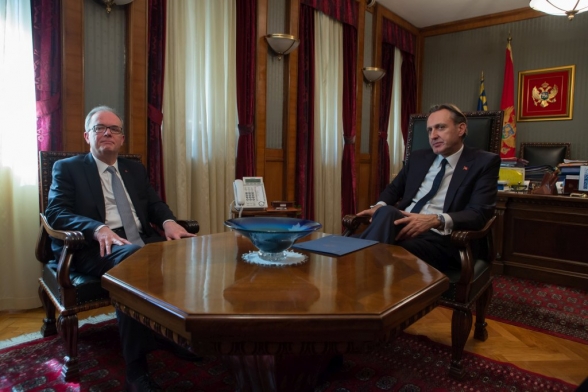 President of the Parliament speaks with Ambassador of Canada to Montenegro