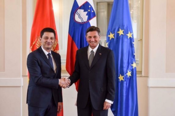 President of the Parliament Mr Darko Pajović meets with President of Slovenia Mr Borut Pahor in Ljubljana
