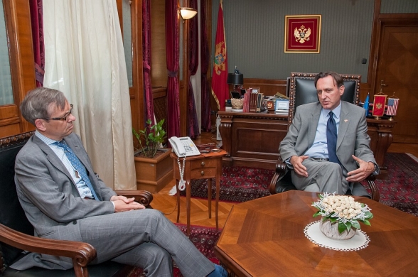 Predśednik Skupštine Crne Gore Ranko Krivokapić razgovarao sa Nilsom Ragnarom Kamsvagom ambasadorom Kraljevine Norveške u Crnoj Gori