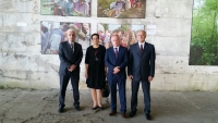 Official delegation of the Parliament of Montenegro in Potočari