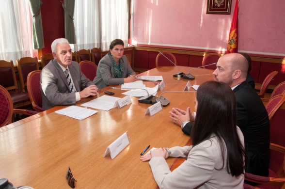 Chairperson of the Committee on Human Rights and Freedoms Mr Halil Duković, MD meets with the Head of the UNICEF Office to Montenegro Mr Benjamin Perks
