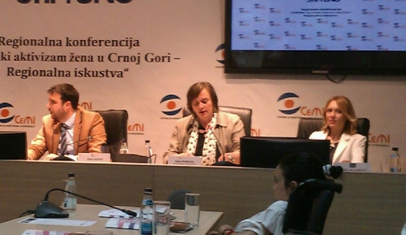 Predśednica Odbora za rodnu ravnopravnost učestvovala je na Regionalnoj konferenciji &quot;Politički aktivizam žena u Crnoj Gori - regionalna iskustva&quot;