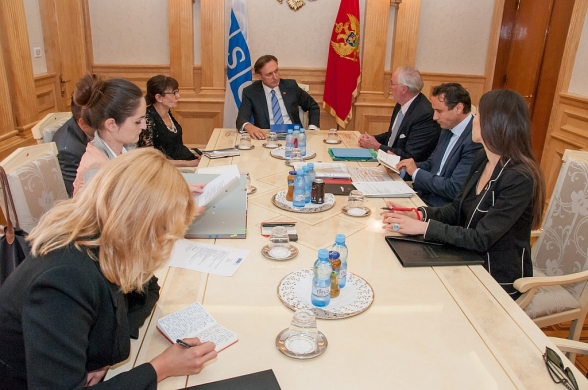President of the Parliament of Montenegro and President of the OSCE Parliamentary Assembly Mr Ranko Krivokapić met in Podgorica with the OSCE PA Secretary General Mr Spencer Oliver