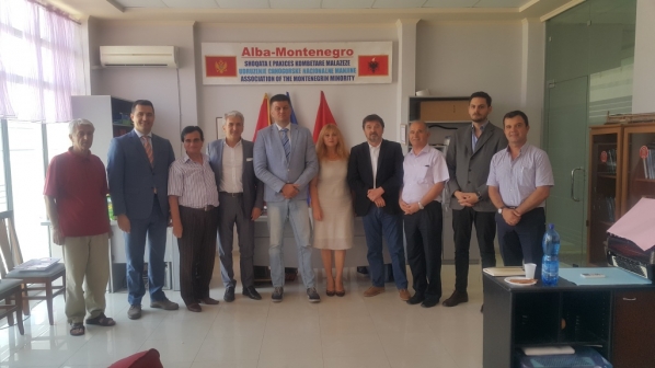Predśednik Odbora za međunarodne odnose i iseljenike u pośeti udruženjima iseljenika iz Crne Gore u Albaniji
