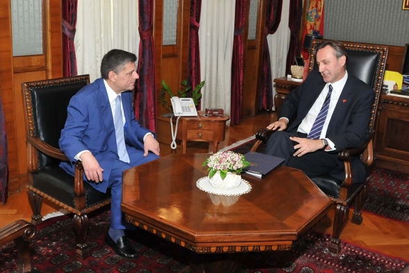 President of the Parliament of Montenegro Mr Ranko Krivokapić spoke with the Ambassador of Hellenic Republic