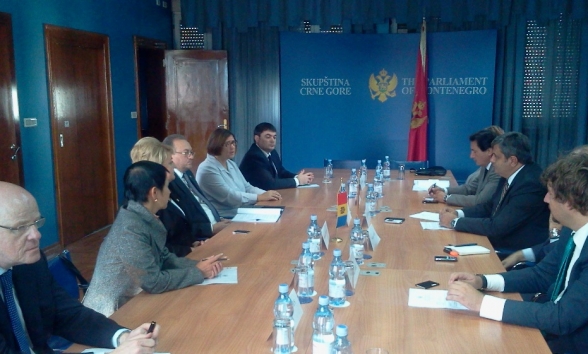 Delegation of the Parliament of the Republic of Moldova in the official visit to the Parliament of Montenegro