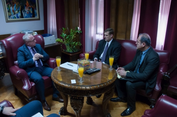 Vice President of the Parliament Mr Suljo Mustafić meets with representatives of the US Embassy