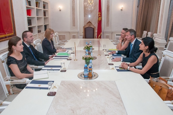 Meeting of the Vice President of the Parliament of Montenegro Mr Željko Šturanović with the Head of European Affairs Department of the Ministry of Foreign Affairs of Netherlands Mr Jean-Pierre Kempeneers
