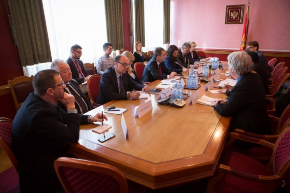 Meeting of Chairperson and members of Security and Defence Committee with members of Montenegrin and Belgian Parliamentary Friendship Group held