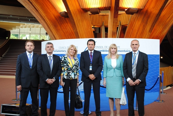Delegation of the Parliament of Montenegro participates at the Summer Session of the Parliamentary Assembly of the Council of Europe, Strasburg, 24-28 June 2013