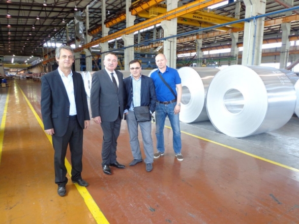 Vice President of the Parliament of Montenegro Mr Branko Radulović visited the renowned processor of rolled and extruded aluminium products from Šibenik