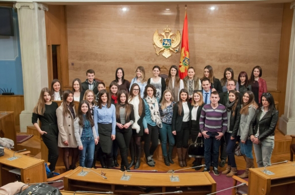 Second group of student organisation “School of Business Skills” attendees visits the Parliament